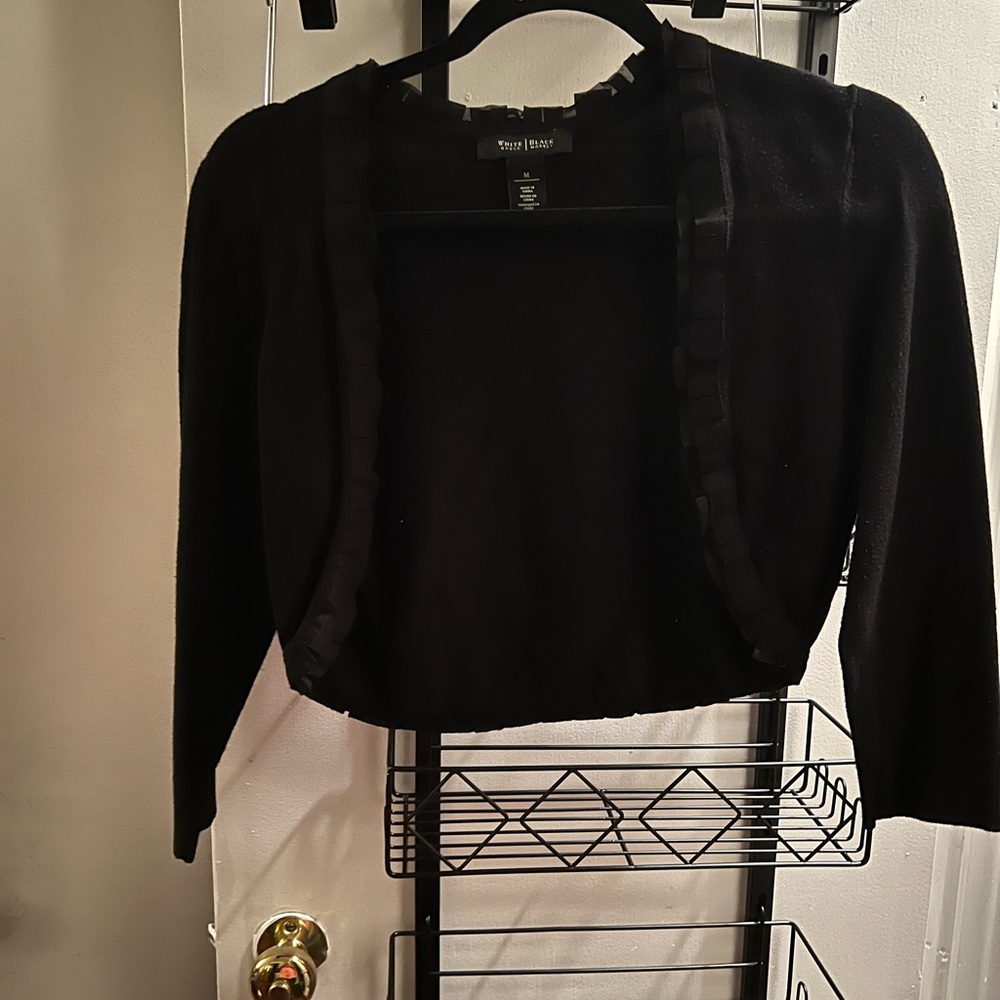 Black White market cardigan